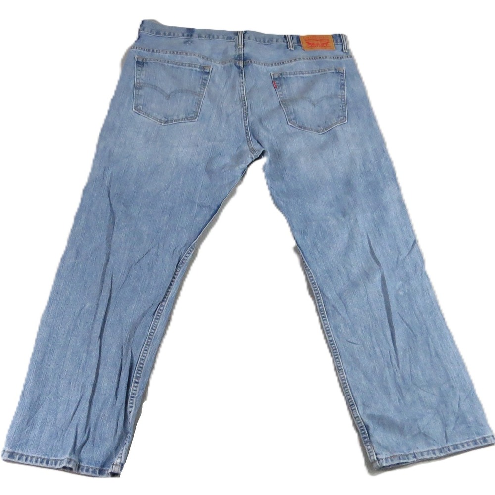 Levis 569 Loose Straight Jeans Men 38x30 Light Wash Blue Denim Baggy Skate Y2K